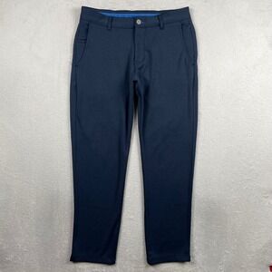 Twillory Pants Mens 32x28 Tailored Fit Blue Performance Tech Stretch Golf Office